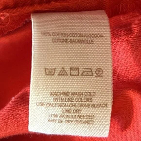 Free People Fleur Du Jour Red Floral Embroidered Off the Shoulder Dress Large - Picture 6 of 6